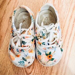 Keds Kids Sneakers with Floral Design Size 4 M
